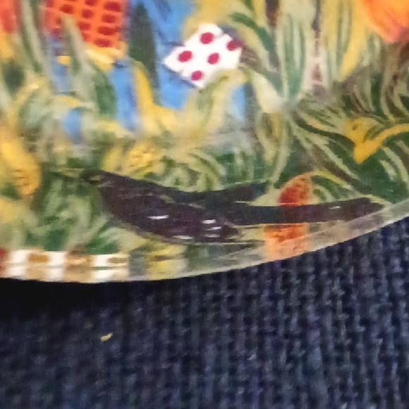 Vintage Autumn/Fall Scarecrow, Corn, and Pumpkin 8"D Plate - Picture 5 of 5